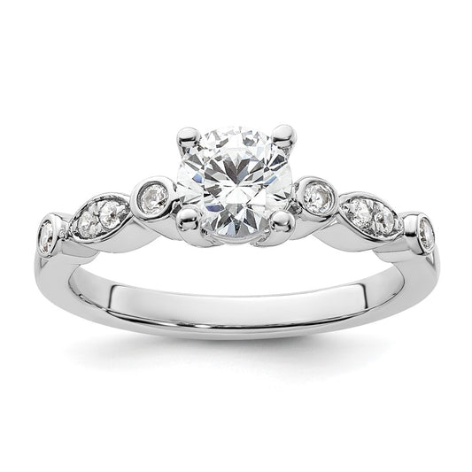 Buy Stylish 14K White Gold Semi-Mount Engagement Ring for 3/4 Carat Center