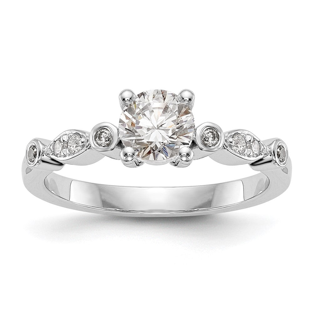Buy Exclusive 14K White Gold Semi-Mount Engagement Ring for 1 Carat Round