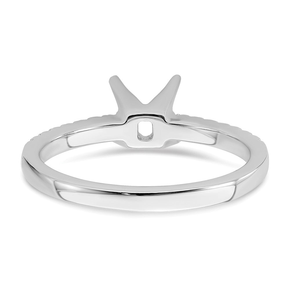 Exclusive 14K White Gold Semi-Mount Engagement Ring - 3/4 Carat Style