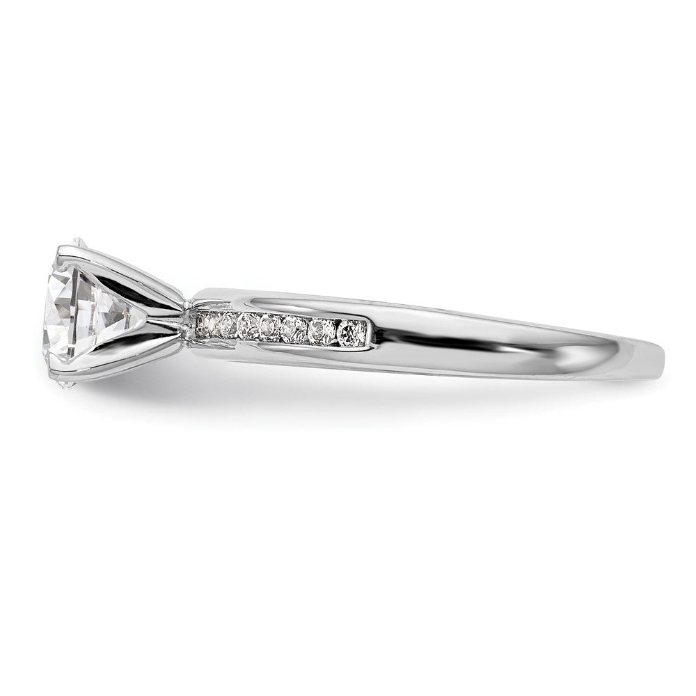 Buy Exclusive 14K White Gold Engagement Ring, 1/5 Carat Diamonds, Stylish Design