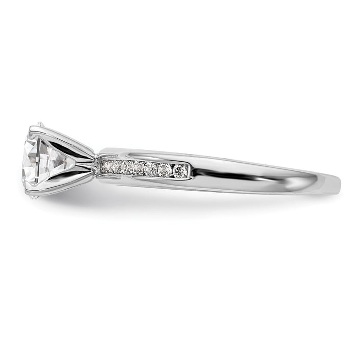 Buy Exclusive 14K White Gold Engagement Ring, 1/5 Carat Diamonds, Stylish Design-3