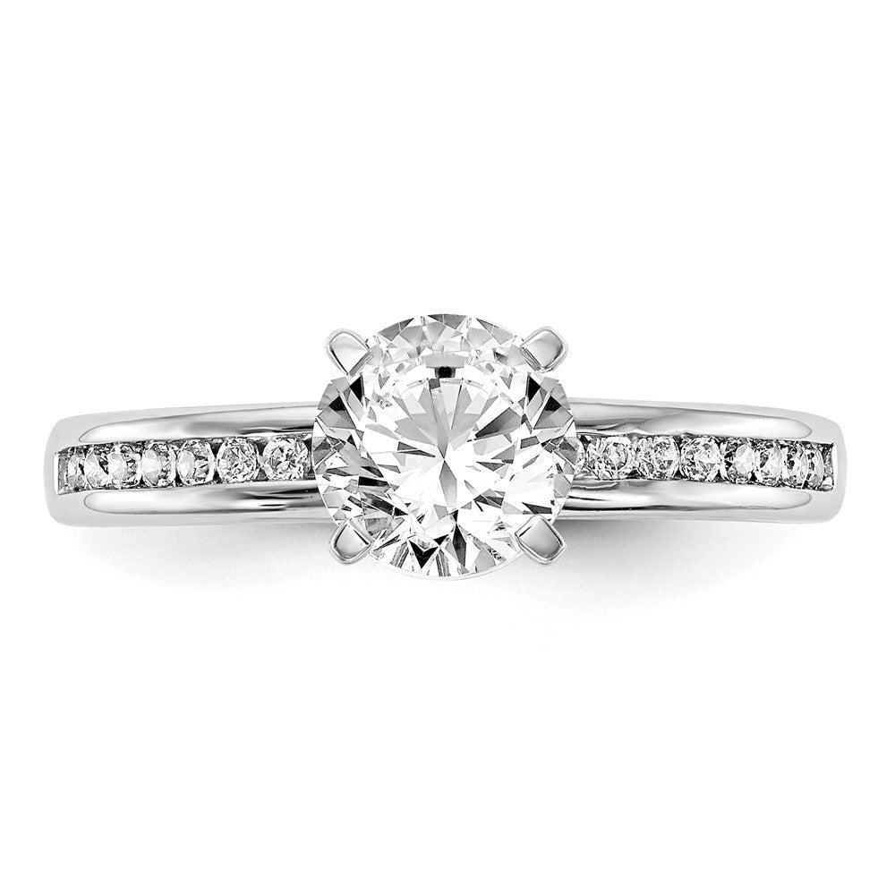 Buy Exclusive 14K White Gold Engagement Ring, 1/5 Carat Diamonds, Stylish Design
