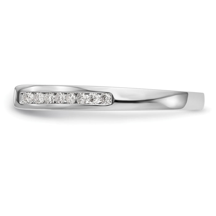 Buy 14K White Gold Semi-Mount Engagement Ring - 1/4 Carat Diamonds, Stylish Design-3