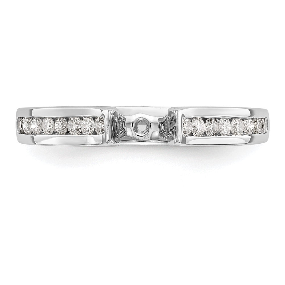 Buy 14K White Gold Semi-Mount Engagement Ring - 1/4 Carat Diamonds, Stylish Design