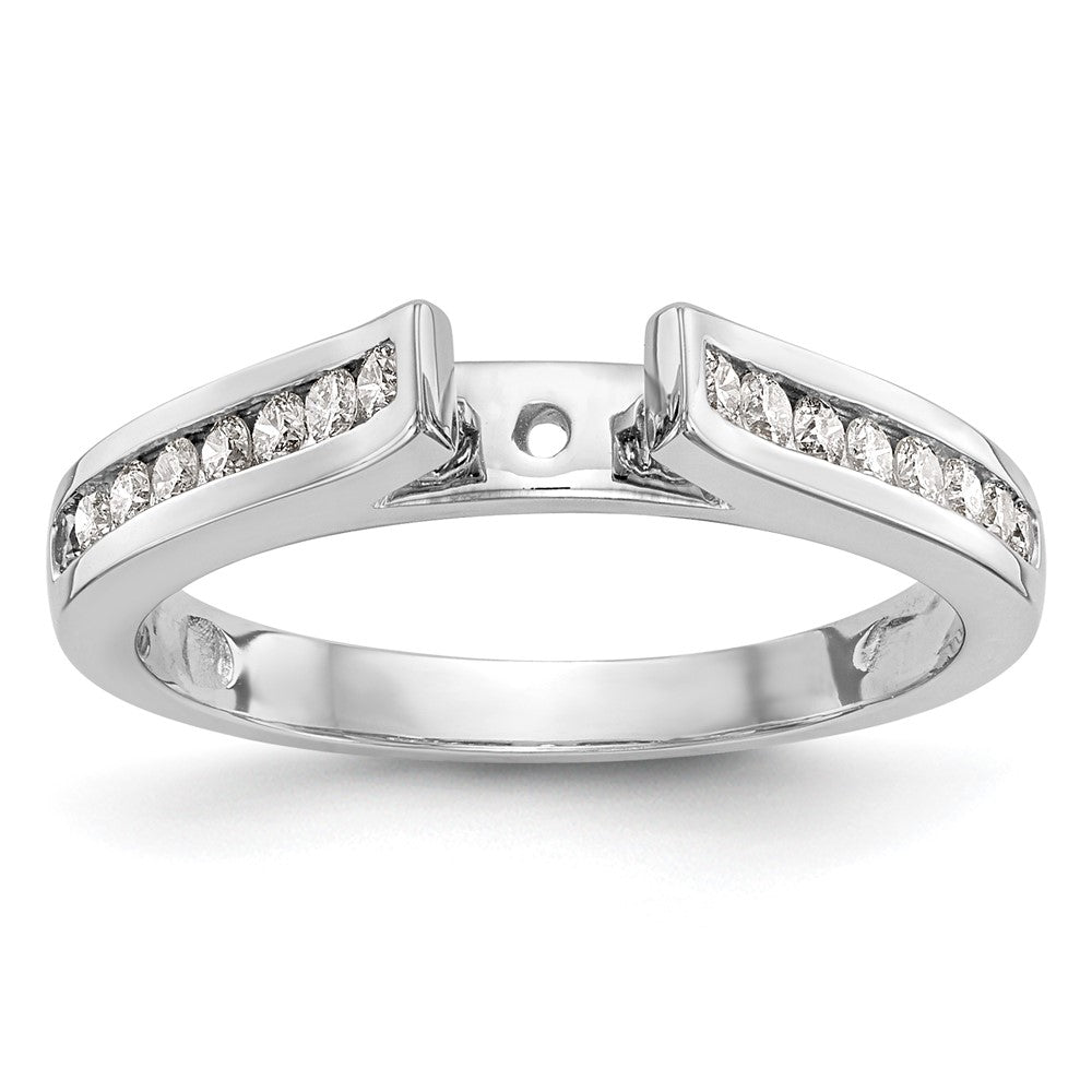 Buy 14K White Gold Semi-Mount Engagement Ring - 1/4 Carat Diamonds, Stylish Design