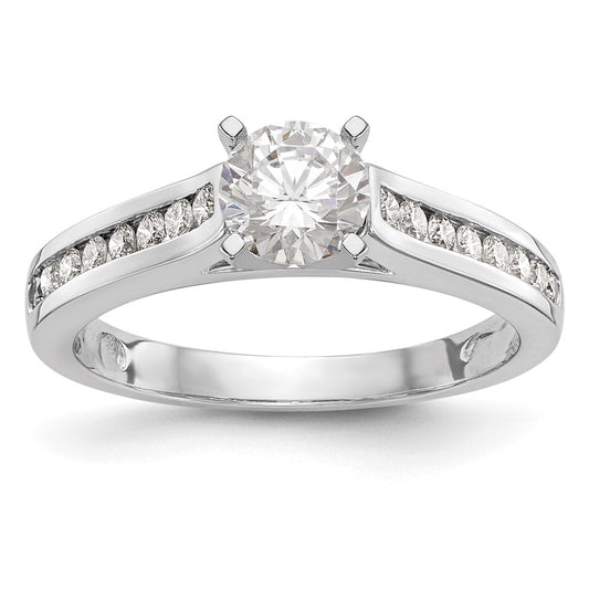 Buy 14K White Gold Semi-Mount Engagement Ring - 1/4 Carat Diamonds, Stylish Design