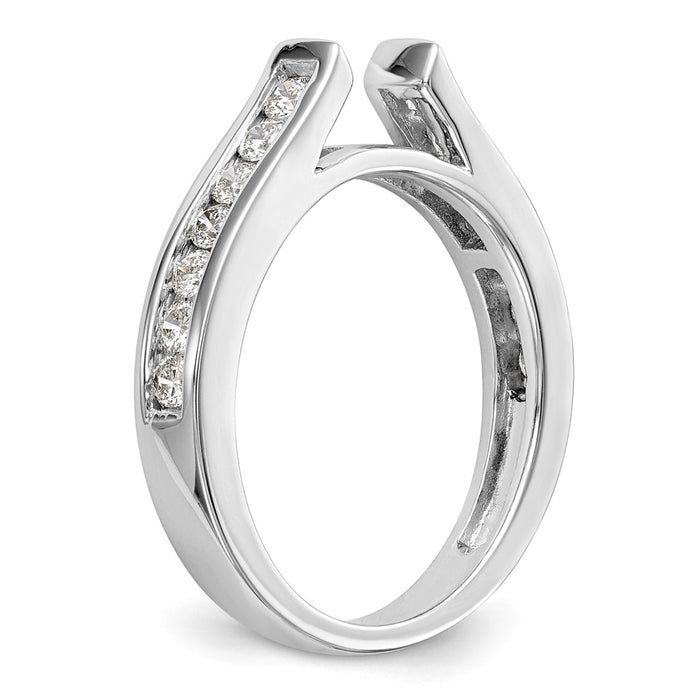 Exclusive 14K White Gold Engagement Ring - 1/3 Carat Diamond, Stylish Design-6