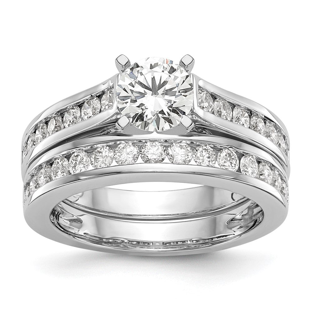 Exclusive 14K White Gold Engagement Ring - 1/3 Carat Diamond, Stylish Design