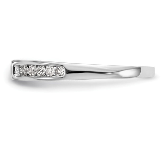 Buy Stylish 14K White Gold Semi-Mount Engagement Ring with 1/4 Carat Diamonds-3