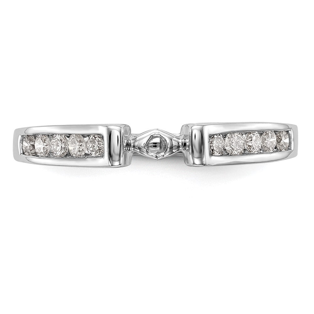 Buy Stylish 14K White Gold Semi-Mount Engagement Ring with 1/4 Carat Diamonds