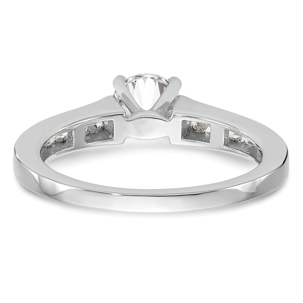 Buy Stylish 14K White Gold Semi-Mount Engagement Ring with 1/4 Carat Diamonds