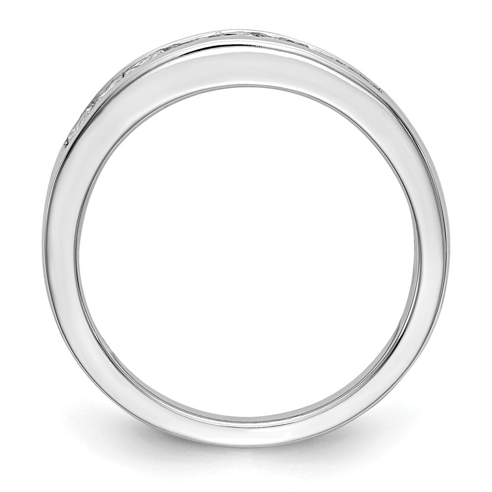High-Quality 14K White Gold Diamond Eternity Wedding Band | Stylish Value Ring