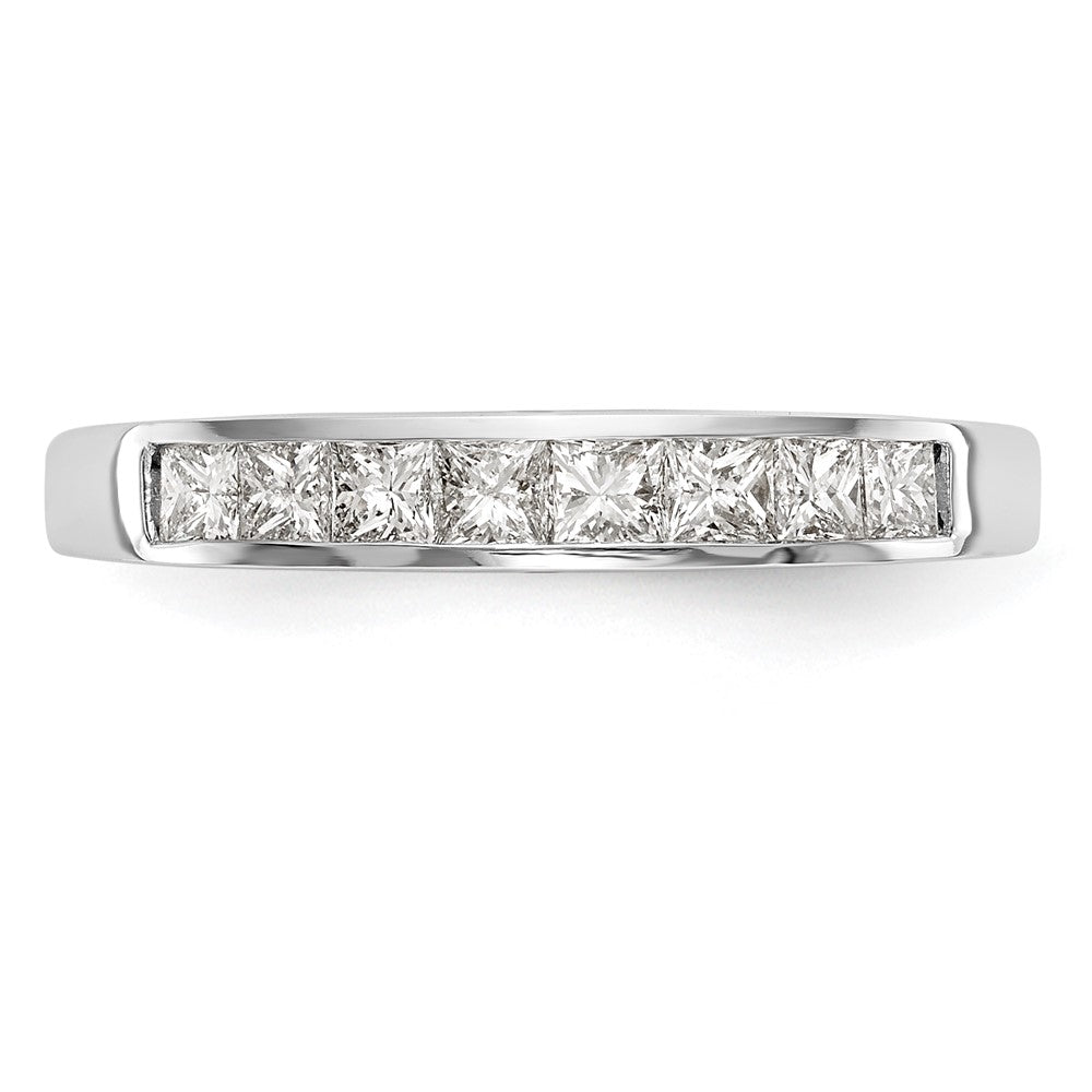 High-Quality 14K White Gold Diamond Eternity Wedding Band | Stylish Value Ring