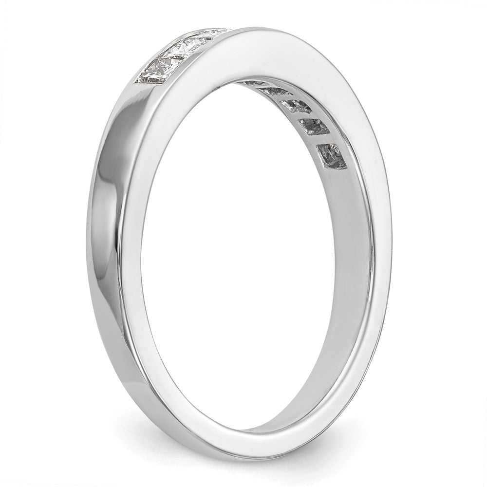 High-Quality 14K White Gold Diamond Eternity Wedding Band | Stylish Value Ring