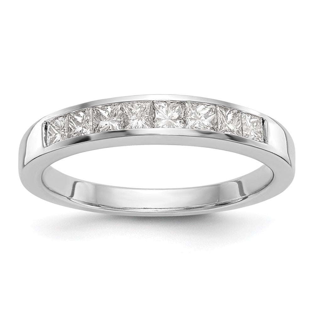 High-Quality 14K White Gold Diamond Eternity Wedding Band | Stylish Value Ring