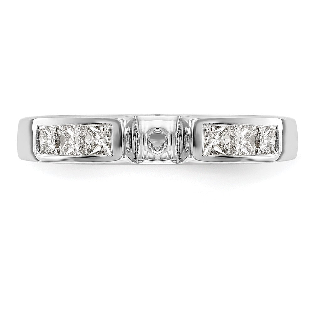 High-Quality 14K White Gold Engagement Ring, 3/8 Carat Diamonds, Stylish Price