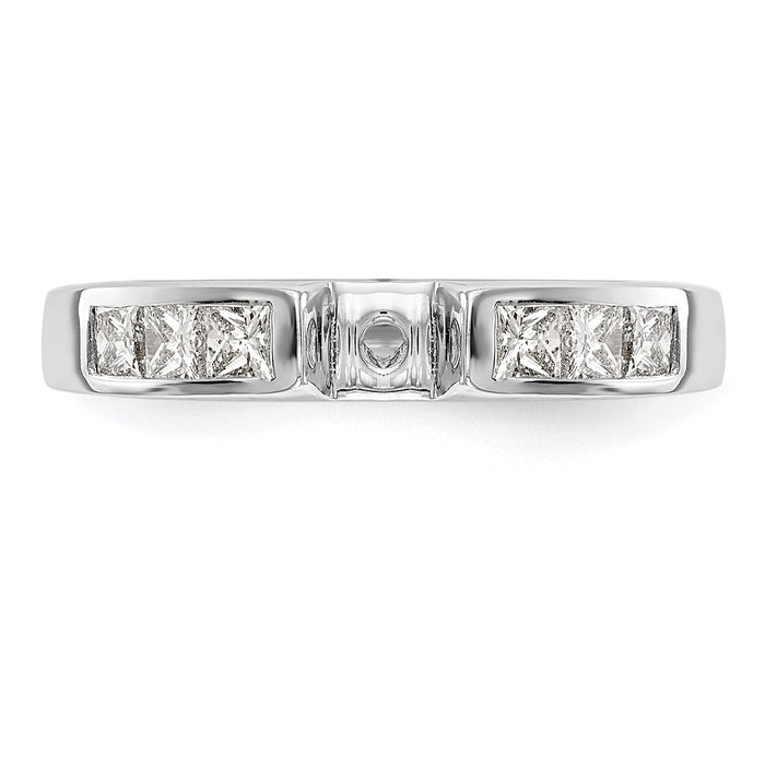 High-Quality 14K White Gold Engagement Ring, 3/8 Carat Diamonds, Stylish Price-4