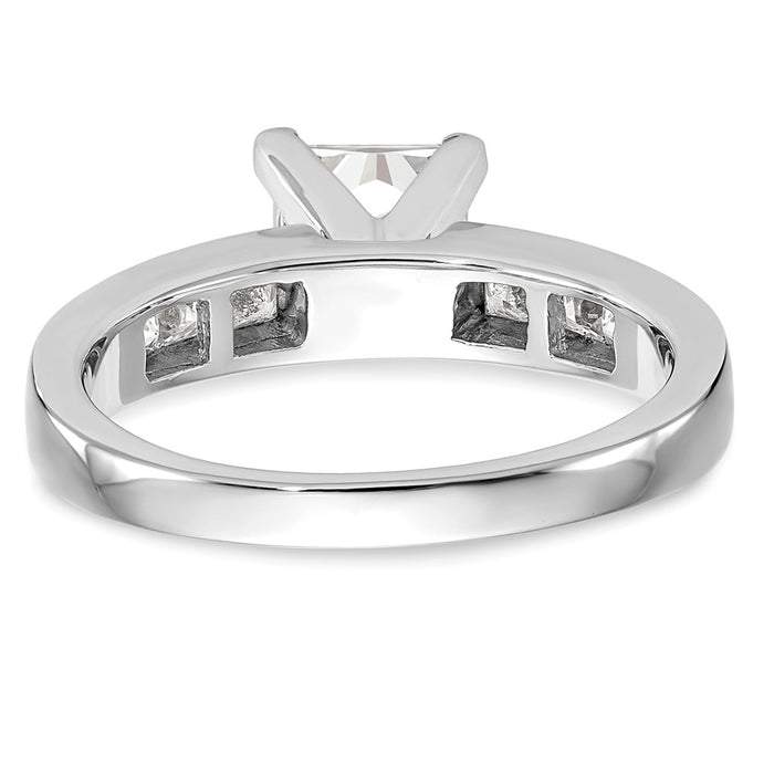 High-Quality 14K White Gold Engagement Ring, 3/8 Carat Diamonds, Stylish Price-5