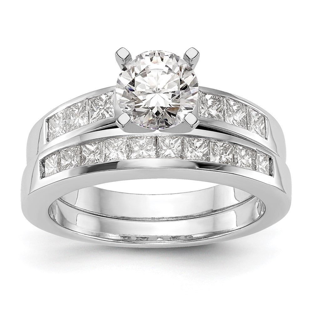 High-Quality 14K White Gold Engagement Ring, 3/8 Carat Diamonds, Stylish Price