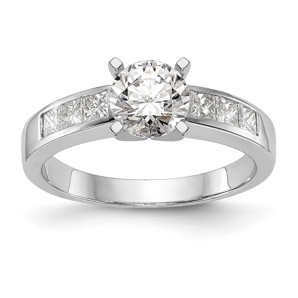 High-Quality 14K White Gold Engagement Ring, 3/8 Carat Diamonds, Stylish Price