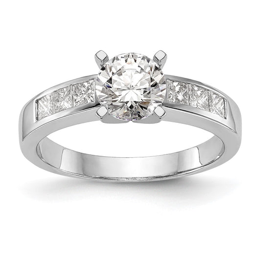 High-Quality 14K White Gold Engagement Ring, 3/8 Carat Diamonds, Stylish Price