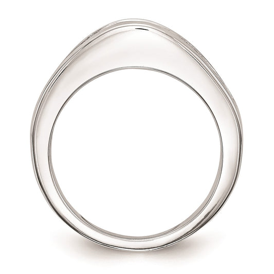 Exclusive 14K White Gold Princess Cut Wedding Band - Stylish Channel Set Design