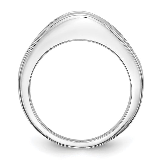 Buy Stylish 14K White Gold Wedding Band with 1 Carat Princess Cut Diamonds