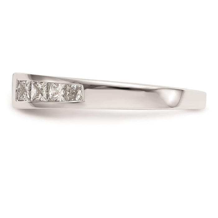 Buy 14K White Gold Channel-Set Peg Engagement Ring Mounting - Stylish Design-3