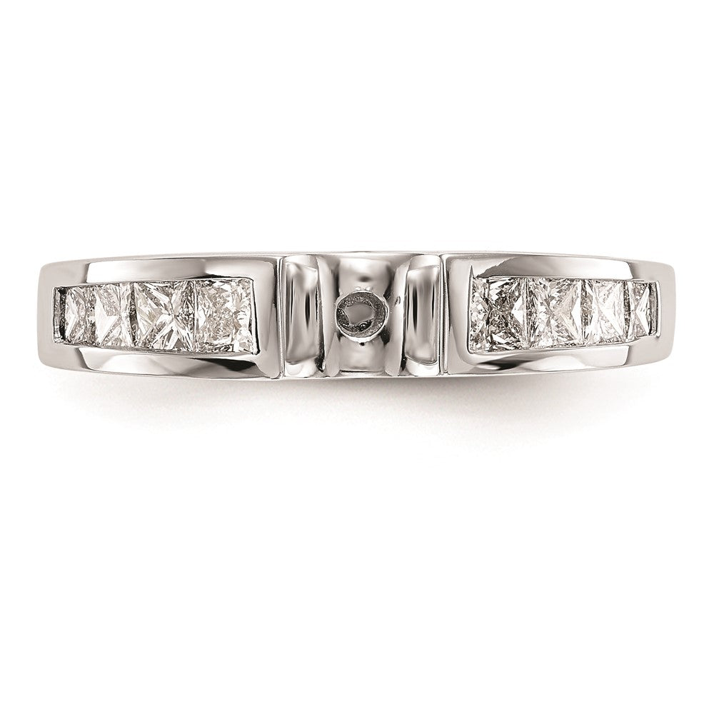 Buy 14K White Gold Channel-Set Peg Engagement Ring Mounting - Stylish Design