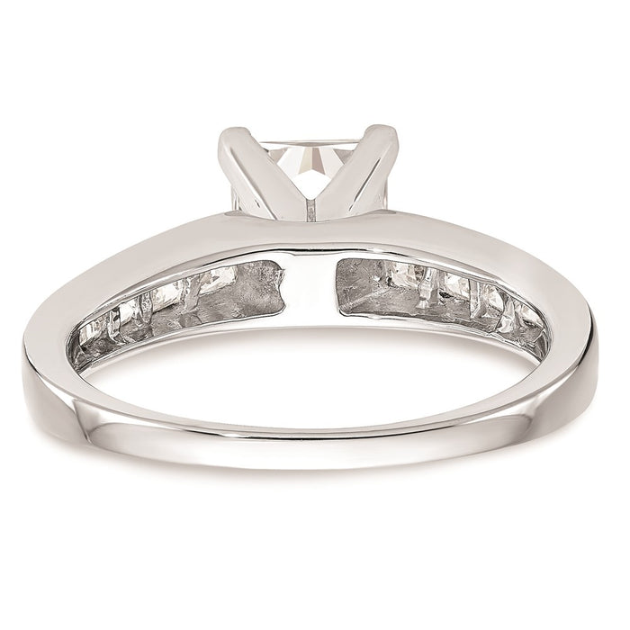 Buy 14K White Gold Channel-Set Peg Engagement Ring Mounting - Stylish Design-5