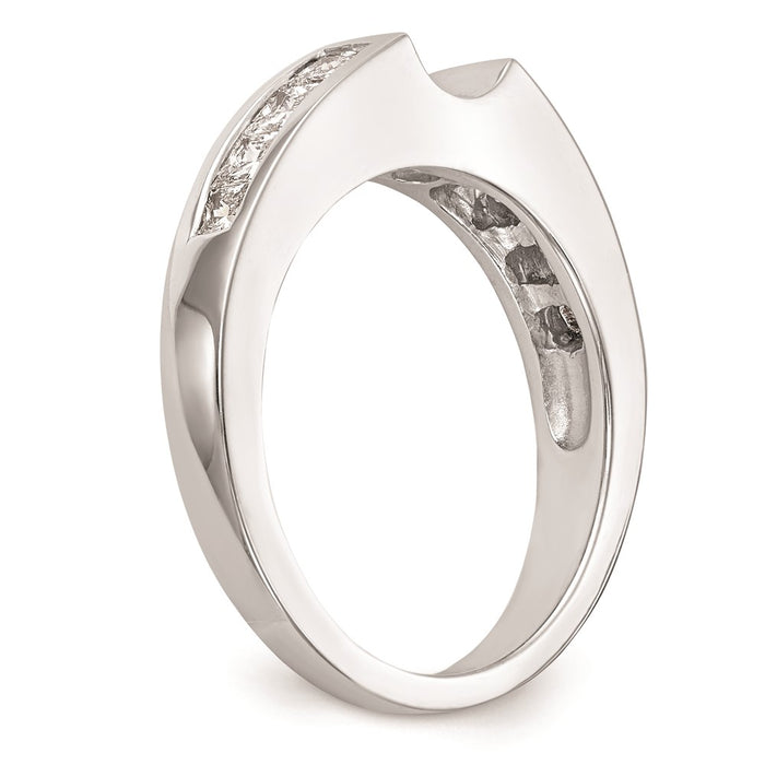 Buy 14K White Gold Channel-Set Peg Engagement Ring Mounting - Stylish Design-6