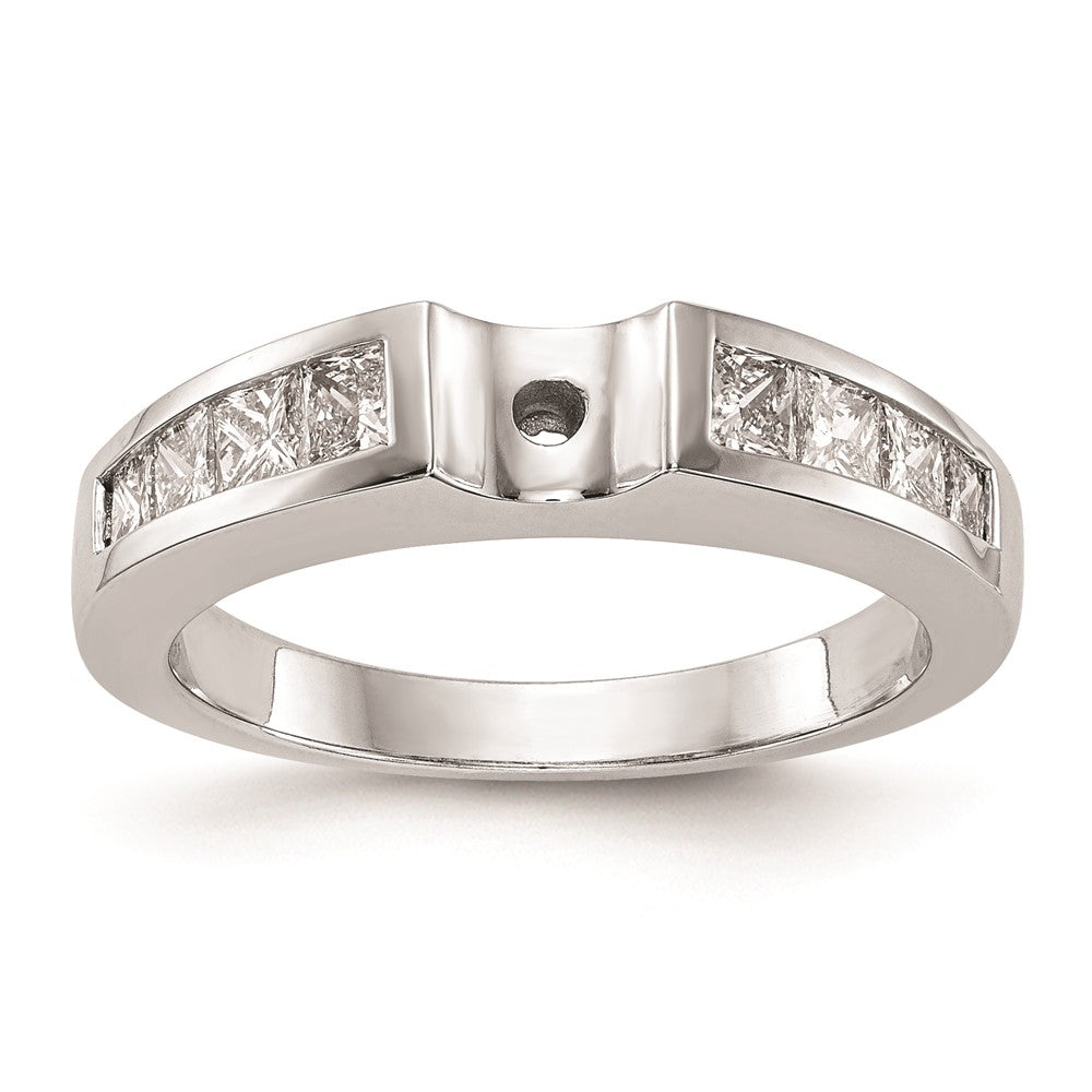 Buy 14K White Gold Channel-Set Peg Engagement Ring Mounting - Stylish Design