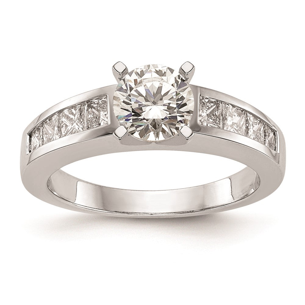 Buy 14K White Gold Channel-Set Peg Engagement Ring Mounting - Stylish Design