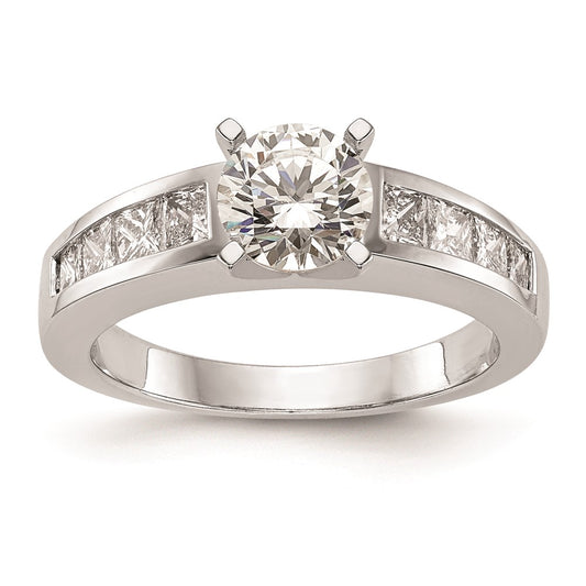 Buy 14K White Gold Channel-Set Peg Engagement Ring Mounting - Stylish Design
