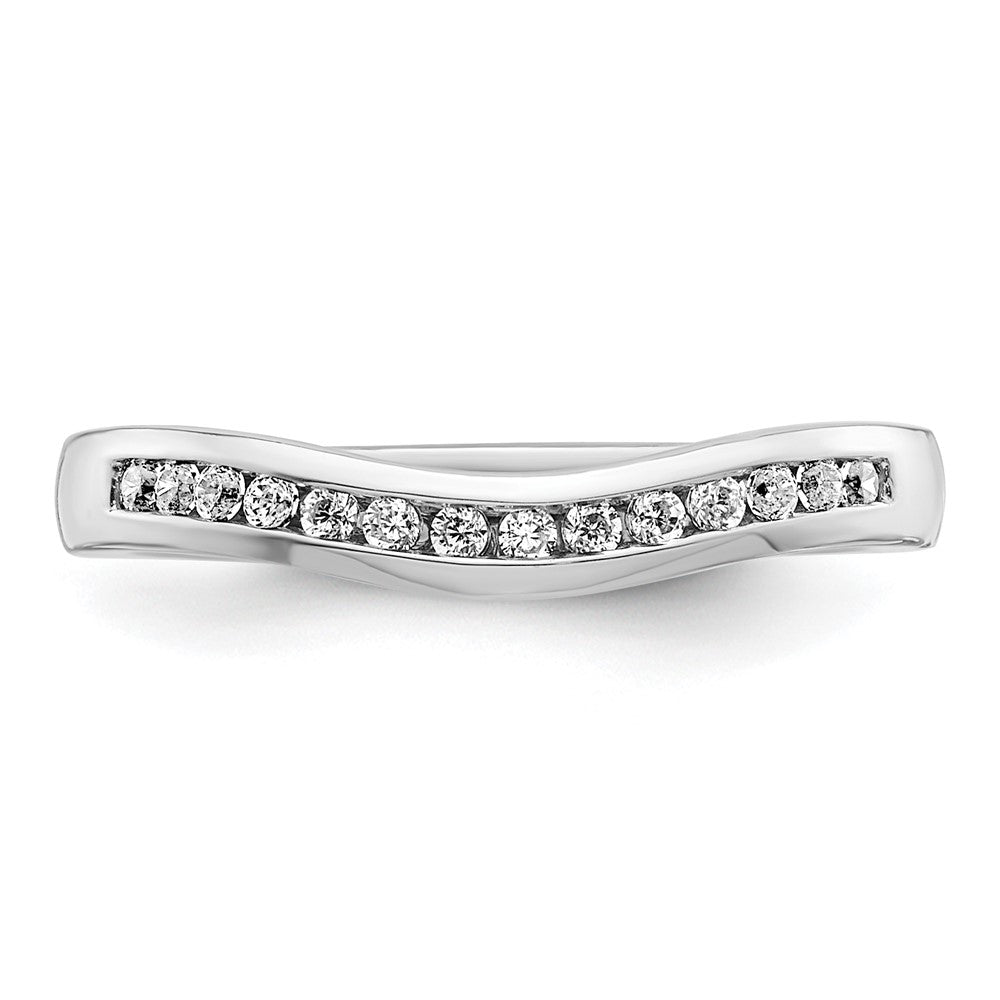 Buy Exclusive 14K White Gold Wedding Band with 1/5 Carat Diamonds - Stylish!