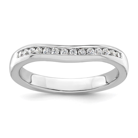 Buy Exclusive 14K White Gold Wedding Band with 1/5 Carat Diamonds - Stylish!