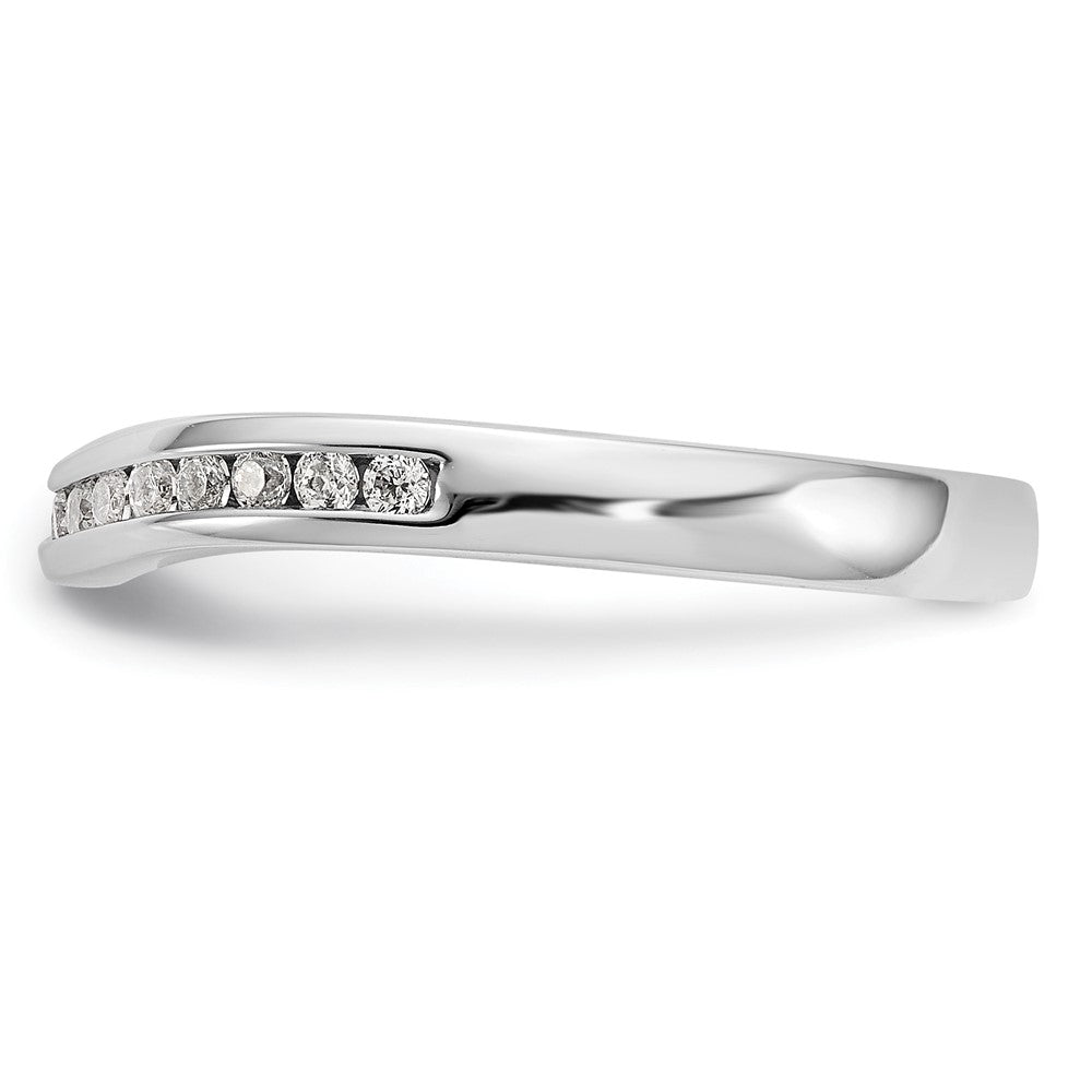 Buy Stylish 14K White Gold Wedding Band with 1/3 Carat Diamonds - Luxury!
