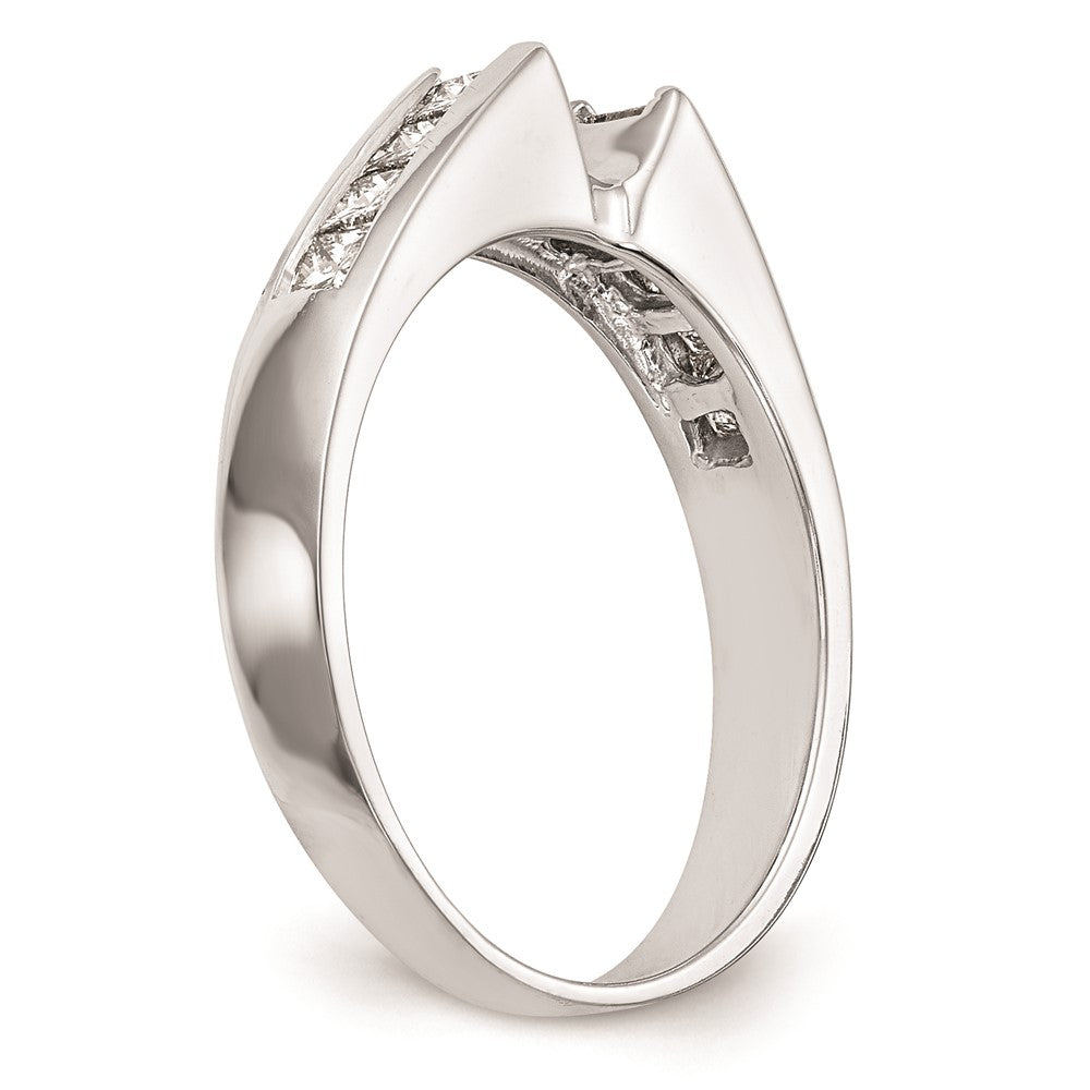 Buy 14K White Gold Channel-Set Princess Cut Engagement Ring Mounting - Affordable Quality
