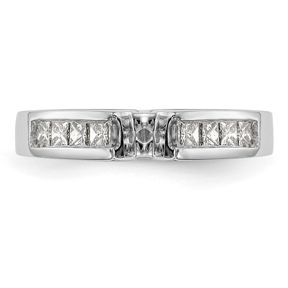 Buy 14K White Gold Channel-Set Semi-Mount Engagement Ring, 3/8 Carat Diamonds - Stylish Value!