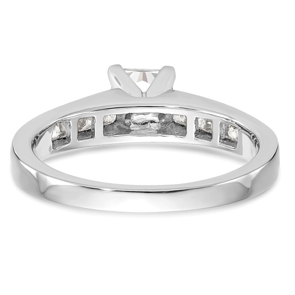 Buy 14K White Gold Channel-Set Semi-Mount Engagement Ring, 3/8 Carat Diamonds - Stylish Value!
