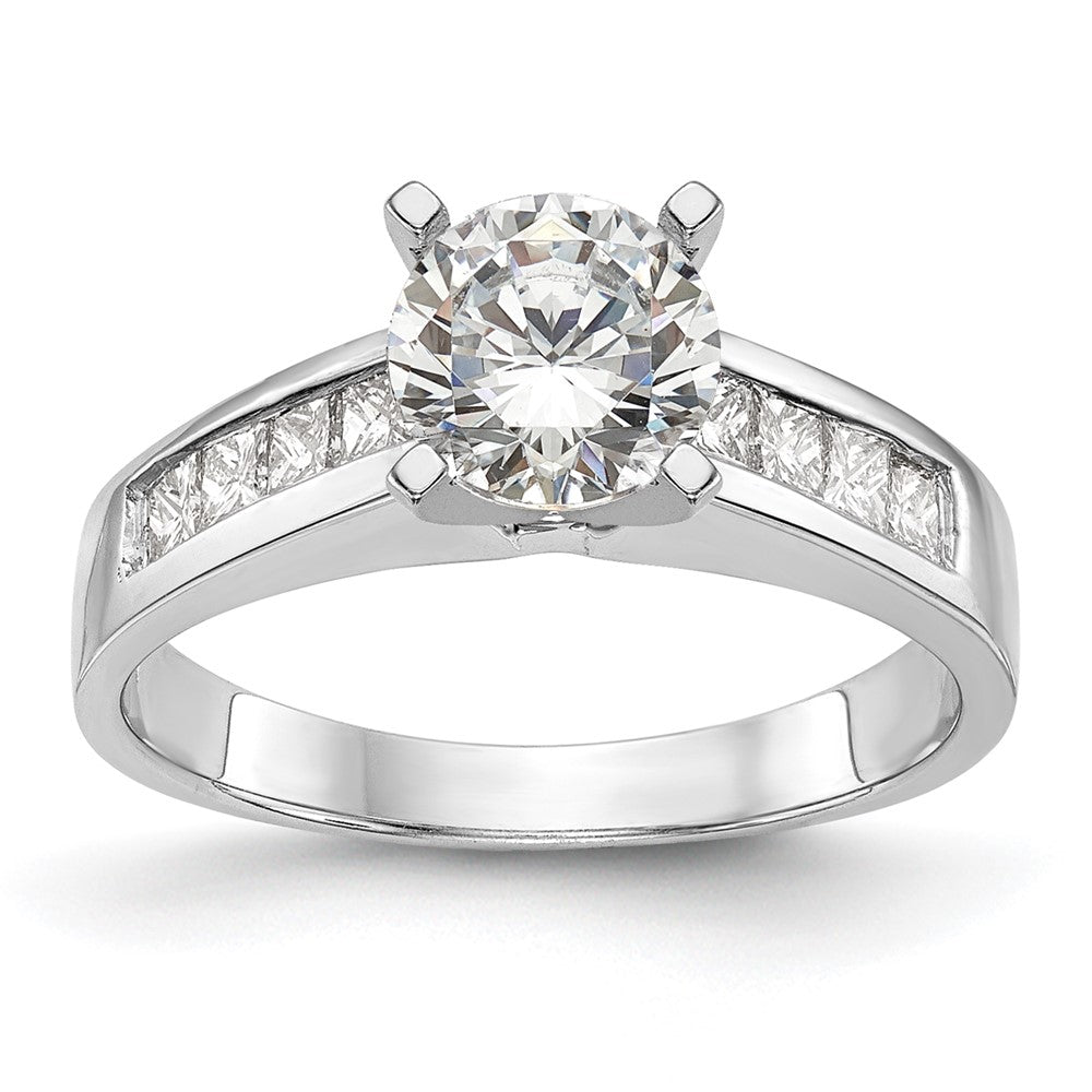 Buy 14K White Gold Channel-Set Semi-Mount Engagement Ring, 3/8 Carat Diamonds - Stylish Value!