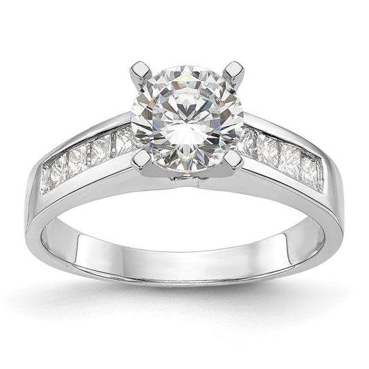 Buy 14K White Gold Channel-Set Semi-Mount Engagement Ring, 3/8 Carat Diamonds - Stylish Value!