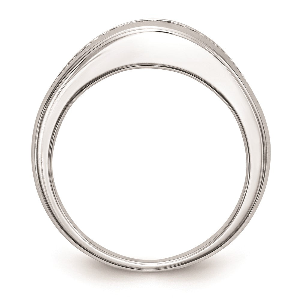 Buy Stylish 14K White Gold Princess Cut Channel Set Wedding Band - Value!
