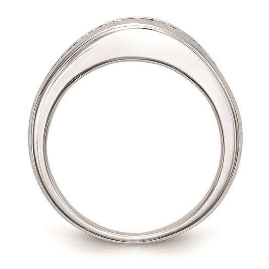 Buy Stylish 14K White Gold Princess Cut Channel Set Wedding Band - Value!