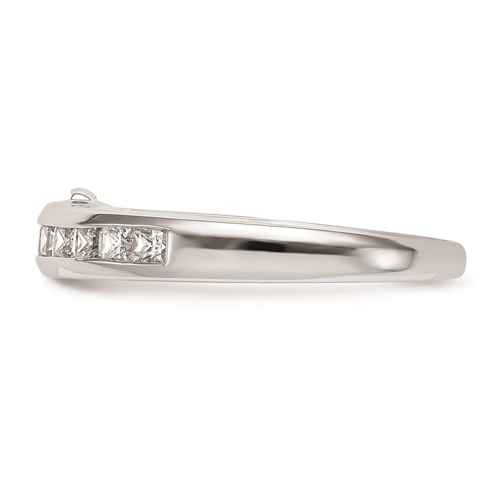 Buy Stylish 14K White Gold Princess Cut Channel Set Wedding Band - Value!