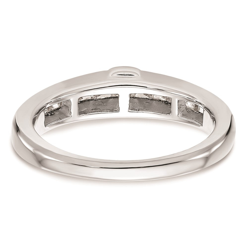 Buy Stylish 14K White Gold Princess Cut Channel Set Wedding Band - Value!