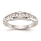 Buy Stylish 14K White Gold Princess Cut Channel Set Wedding Band - Value!-1