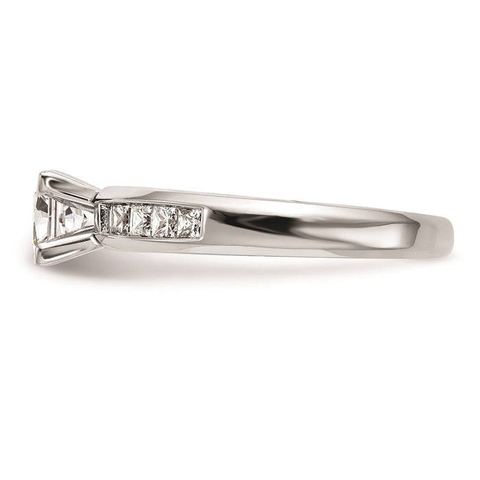 Buy Stylish 14K White Gold Princess Cut Engagement Ring Setting - Exclusive Value-3