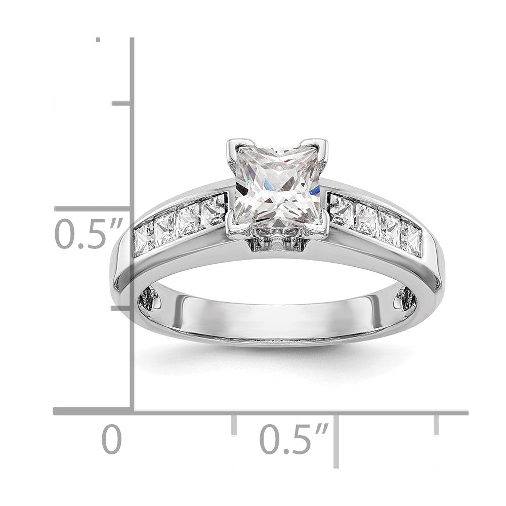 Buy Stylish 14K White Gold Princess Cut Engagement Ring Setting - Exclusive Value