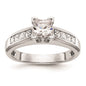Buy Stylish 14K White Gold Princess Cut Engagement Ring Setting - Exclusive Value-1